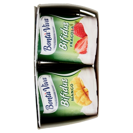 Bontà Viva Bifidus Yogurt con Frutta, 8x125 g